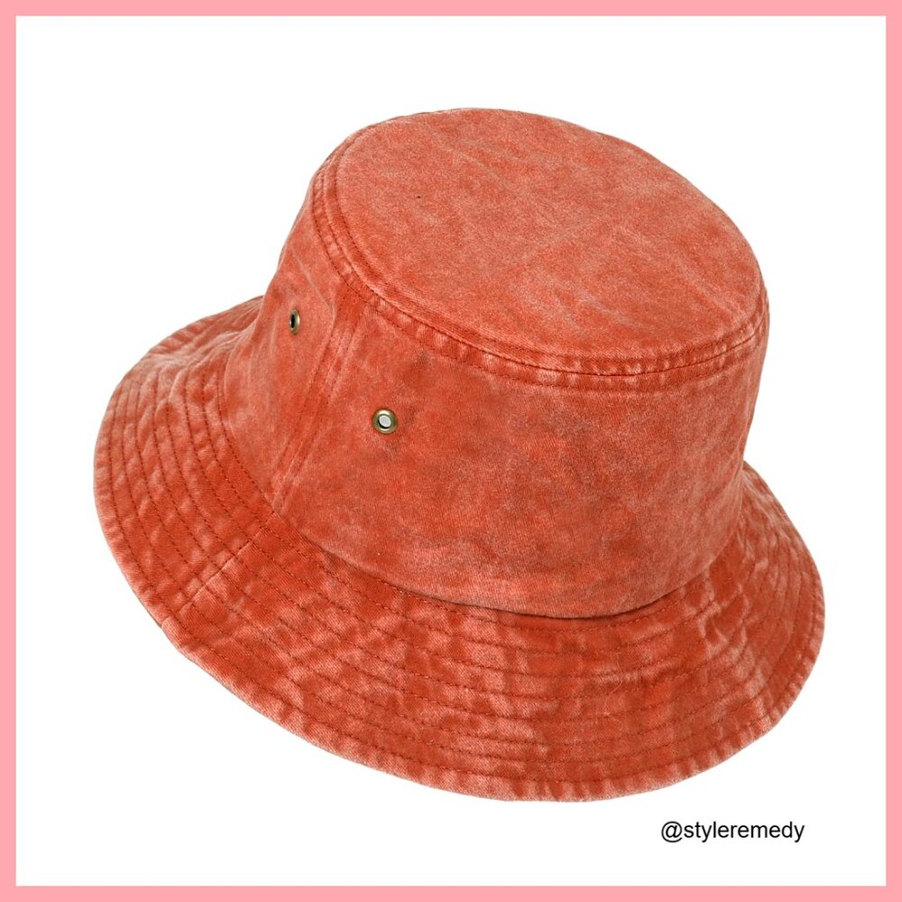 Cotton Bucket Hat for Men and Women Foldable Outdoor Sun Hat
